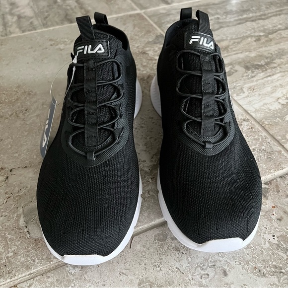 Fila Sneakers Memory Galaxia 3 Walking Shoes Black White Size 10M NEW - Picture 11 of 15